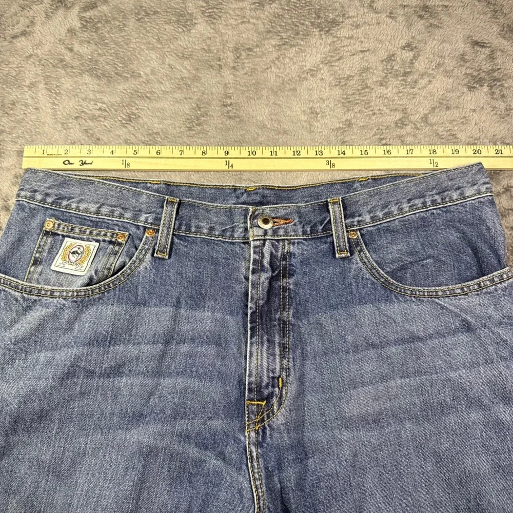 Cinch Jeans Mens 40x34 Blue Medium Wash Relaxed Straight Denim MB92834003